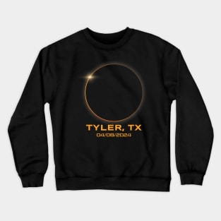 Total Solar Eclipse 2024 Tyler Texas Path Of Totality Crewneck Sweatshirt